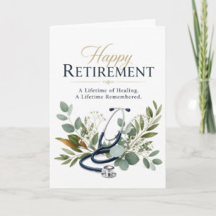 Glücklicher Ruhestand Arzt-Geschenk Karte