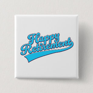Glücklicher Ruhestand Blue Edition Button