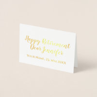 Glücklicher Ruhestand Elegante Schrift Kalligrafie