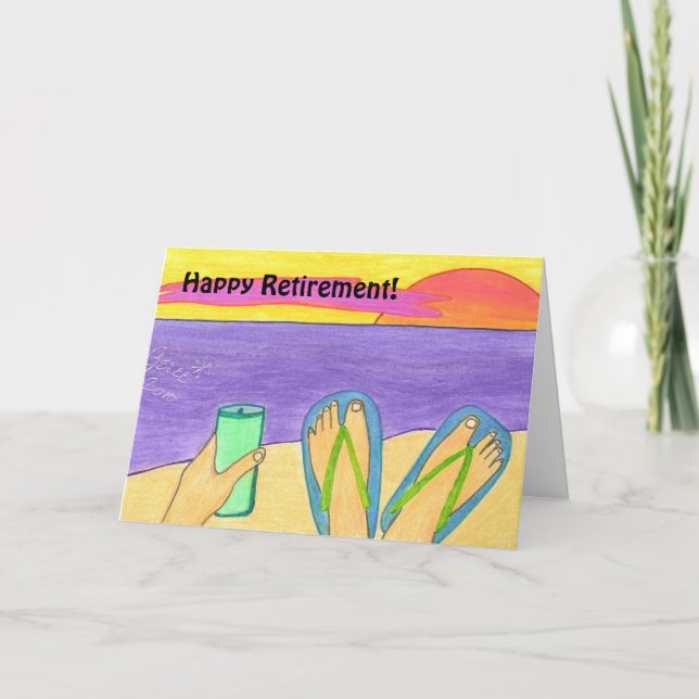 Glücklicher Ruhestand! Grußkarte Karte (Vorderseite)