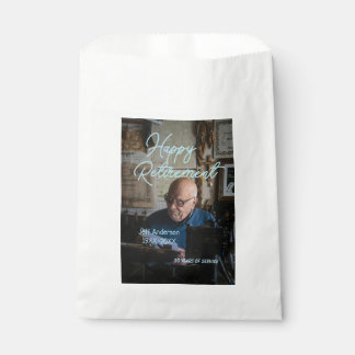 Glücklicher Ruhestand Name Foto Jahre des Dienstes Geschenktütchen
