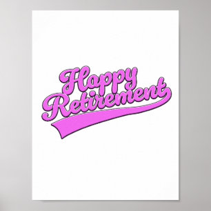 Glücklicher Ruhestand Poster