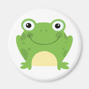 Glücklicher runder Frosch Magnet