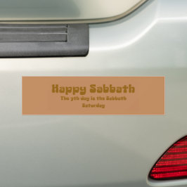 Glücklicher Sabbat Autoaufkleber