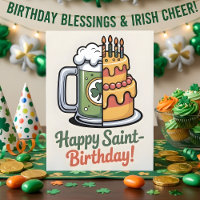 Glücklicher Sankt Geburtstag Glückliche Irische Pa