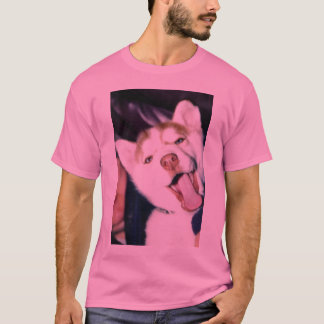 Glücklicher Schlittenhund T-Shirt