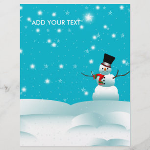 Glücklicher Schneemann Weihnachten Winter Flyer
