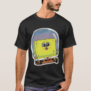 Glücklicher Schwamm in einer mit Wasser Bob gefüll T-Shirt