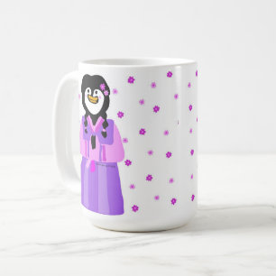 Glücklicher Seollal Pinguin Kaffeetasse