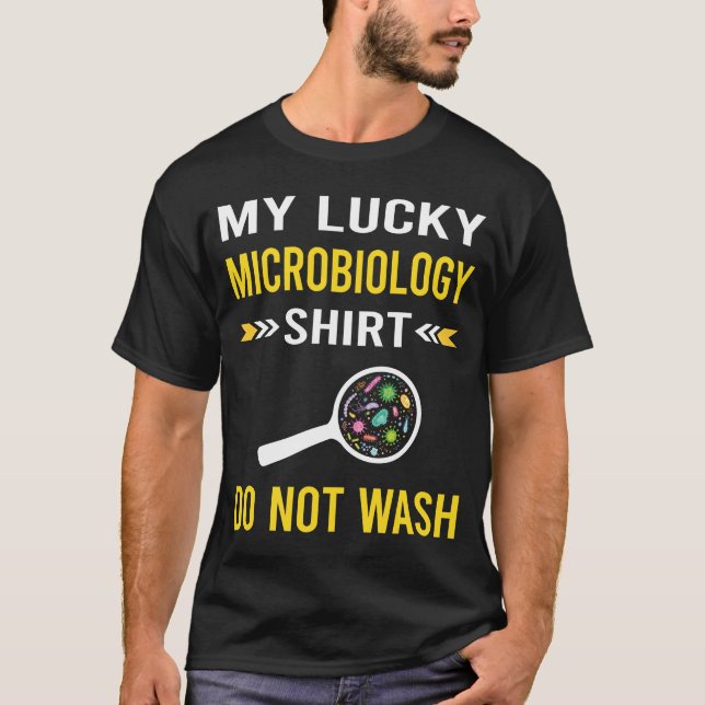 Glücklicher Shirt Mikrobiologie Mikrobiologe (Vorderseite)