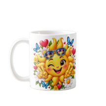 Glücklicher Sonnenschein Floral Regenbogen