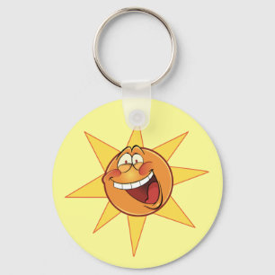 Glücklicher Sonnenschein Schlüsselanhänger