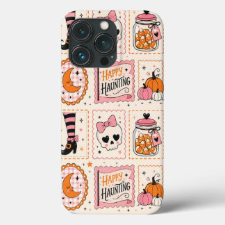 Glücklicher Spuk Rosa Totenkopf Stempel Etui Case-Mate iPhone Hülle