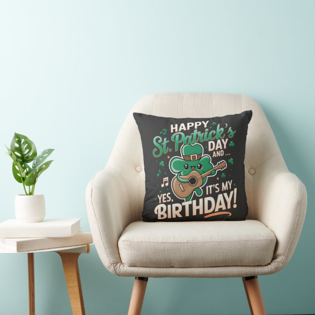 Glücklicher St. Patrick Day und ja, es ist mein Ge Kissen (Stuhl )