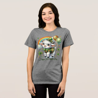 Glücklicher St. Patrick’s Damen Tri-Blend Shirt
