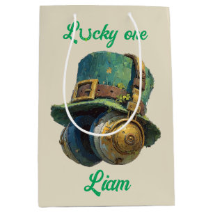 Glücklicher St. Patrick’s Day Musik Personalisiert Mittlere Geschenktüte
