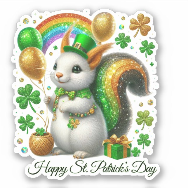 Glücklicher St. Patrick's Day Aufkleber (Vorderseite)