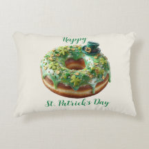 Glücklicher St. Patrick's Day Donut mit Koboldhut