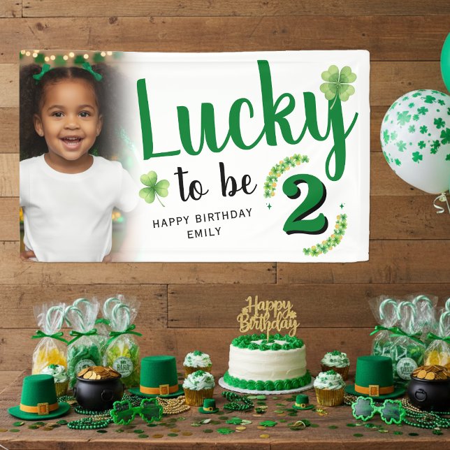 Glücklicher St. Patrick's Day Foto Kinder Geburtst Banner (Von Creator hochgeladen)