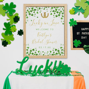 Glücklicher St. Patrick's Day-Junggesellinnenabsch Poster