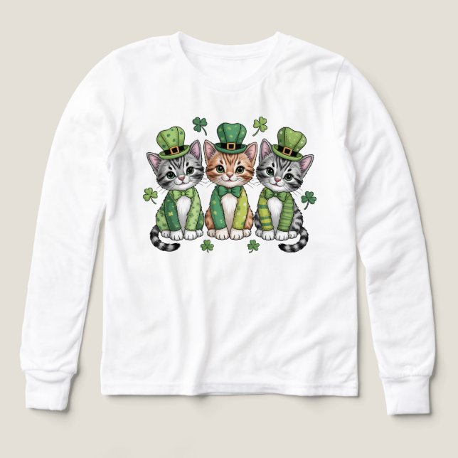 Glücklicher St. Patrick's Day Kätzchen-47474 (Design Vorderseite)