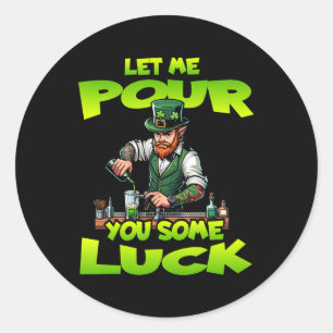 Glücklicher St. Patrick's Day, lasst mich euch ein Runder Aufkleber