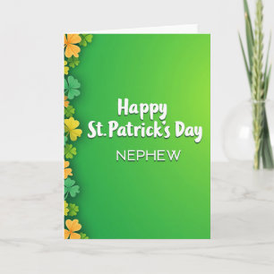 Glücklicher St. Patrick's Day Neffe Karte