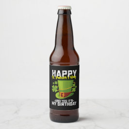 Glücklicher St. Patrick's Day und ja, es ist mein  Bierflaschenetikett