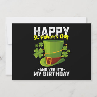 Glücklicher St. Patrick's Day und ja, es ist mein  Einladung