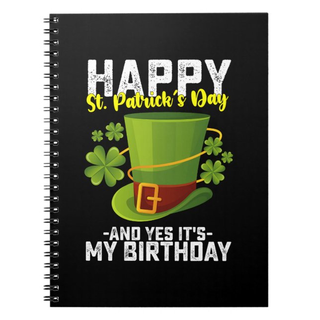 Glücklicher St. Patrick's Day und ja, es ist mein  Notizblock (Vorderseite)