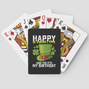 Glücklicher St. Patrick's Day und ja, es ist mein Spielkarten