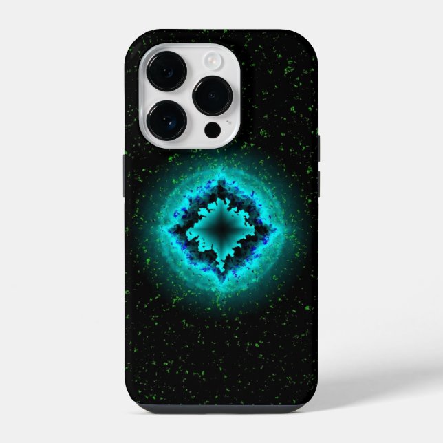 Glücklicher Stern iPhone 14 Pro Hülle (Rückseite)