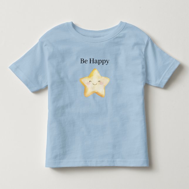 Glücklicher Stern Kleinkind T-shirt (Vorderseite)