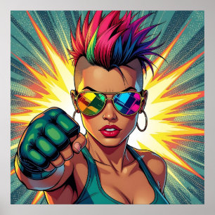 Glücklicher Stolz! Lgbtqia+ Cool Poster