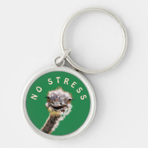 Glücklicher Strauß ohne Stress Schlüsselanhänger F