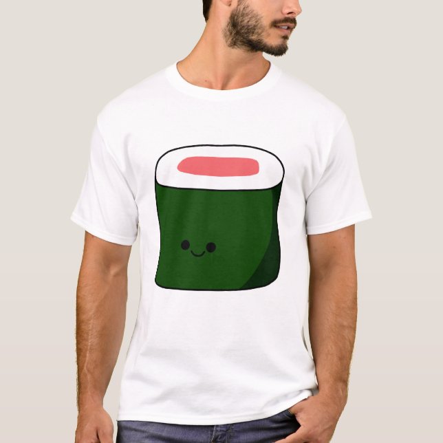 Glücklicher Sushi-T - Shirt (Vorderseite)