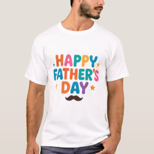 Glücklicher T - Shirt des Vaters - Spaß in farbenf