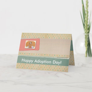 Glücklicher Tag der Adoption! Karte