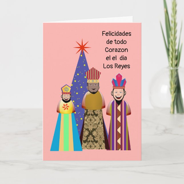 Glücklicher Tag der Könige Niña Karte (Vorderseite)