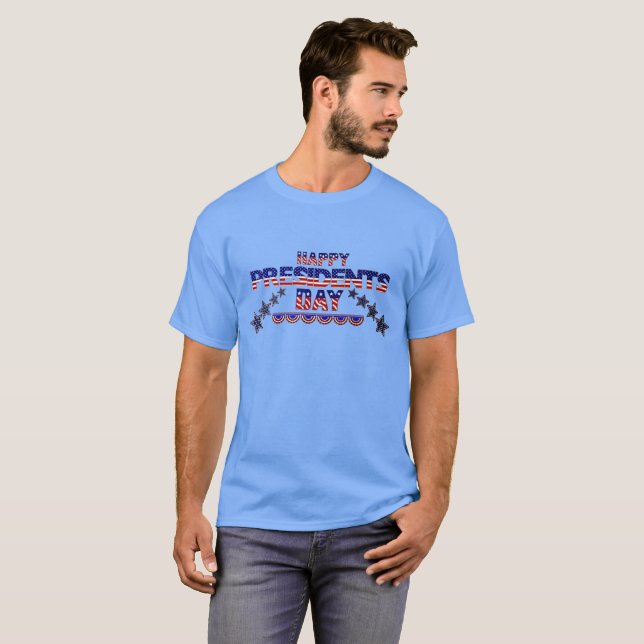 Glücklicher Tag des Präsidenten USA 2018 T-Shirt (Vorne ganz)