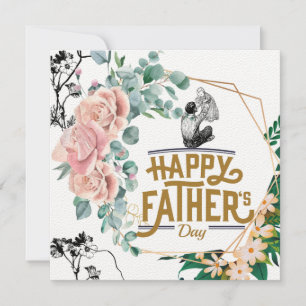 Glücklicher Tag des Vaters für meinen Vater Dankeskarte