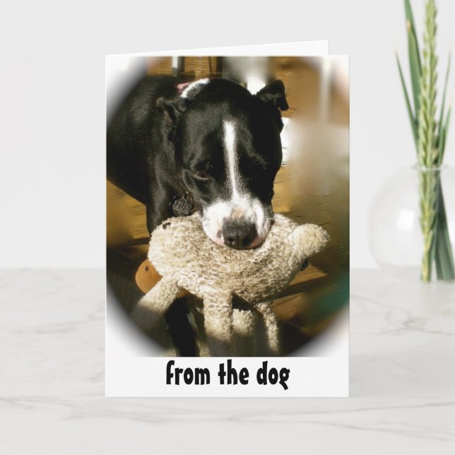 Glücklicher Tag des Vaters vom Hund Karte (Vorderseite)