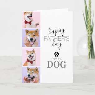 Glücklicher Tag des Vaters vom Hund Karte