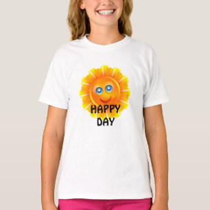GLÜCKLICHER TAG, SONNENSCHIRM, T-Shirt