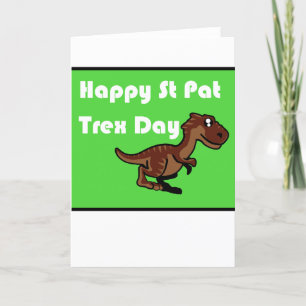 Glücklicher Tag St. Patricks St. Pat Trex Tages Feiertagskarte
