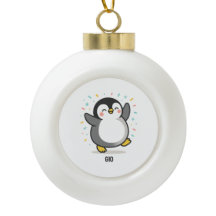glücklicher tanzender Pinguin - individuelle Kinde