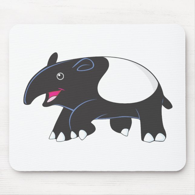 Glücklicher Tapir Mousepad (Vorne)
