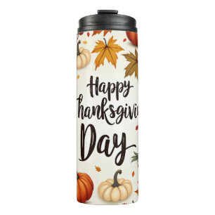 Glücklicher Thanksgiving Day Thermal Tumbler Thermosbecher