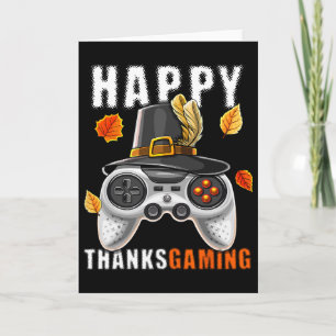 Glücklicher Thanksgiving Video Game Controller Pil Karte