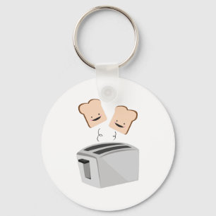 Glücklicher Toaster Schlüsselanhänger